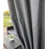 Terases aizkars Linen Graphite ar UV aizsardzību, ar sasienamo lenti||TavsSapnis