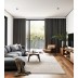 Izmērīts velūra aizkars Dark Grey, augstums 280 cm||TavsSapnis