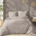 Pure Collection damaskas kokvilnas gultas veļa Taupe, 200x220, 50x70 cm||TavsSapnis