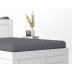 Pure Collection satīna palags ar gumiju DARK GREY, 140x200 cm||TavsSapnis