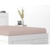 Pure Collection satīna palags ar gumiju POWDER PINK, 200x220 cm||TavsSapnis