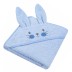 Dvielis ar kapuci Blue Bunny, 100x100 cm||TavsSapnis