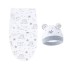 Trikotažas autiņbiksīšu kokons ar cepuri Bear Stars, 48 cm||TavsSapnis