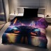 Gultas veļas komplekts Neon Car, 140x200, 70x90 cm||TavsSapnis