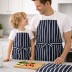 Izturīgs kokvilnas audums, Navy Stripes||TavsSapnis