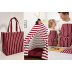 Izturīgs kokvilnas audums, Bordo Stripes||TavsSapnis