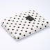 Kokvilnas palags bez gumijas Balts punktots, 155x220 cm||TavsSapnis