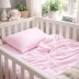 Kokvilnas gultas veļas komplekts zīdainim Pink sweetness, 110x140 cm||TavsSapnis
