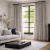 Mērāmi nakts aizkari Emma Light Grey, augstums 280 cm||TavsSapnis