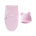Trikotažas autiņbiksīšu kokons ar cepuri Pink, 48 cm||TavsSapnis