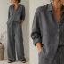 Mīksts mazgāts lins Dark Grey||TavsSapnis