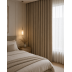 Nakts aizkaru audums Sakura Blackout Light Brown, augstums 300 cm||TavsSapnis