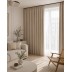 Nakts aizkaru audums Sakura Blackout Beige, augstums 300 cm||TavsSapnis