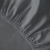 Pure Collection satīna palags ar gumiju DARK GREY, 200x220 cm||TavsSapnis