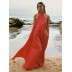 Mīksts mazgāts lins Coral-Red, 0.95x1.35m||TavsSapnis