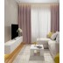 Nakts aizkaru komplekts Rio Ash Pink, platums 590 cm||TavsSapnis