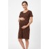 Kokvilnas naktsveļa barojošai māmiņai Brown Dots, XL izmērs||TavsSapnis