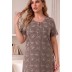 Plus izmēra kokvilnas naktskrekliņš Autumn, 2XL izmērs||TavsSapnis