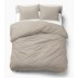 Kokvilnas gultasveļa PURE ECO LINE Taupe, 200x220, 70x80 cm||TavsSapnis