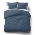 Kokvilnas gultasveļa PURE ECO LINE Denim, 140x200, 70x80 cm||TavsSapnis