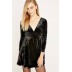 Plāns samts ar burzījuma efektu, Black, 1x1.45m||TavsSapnis