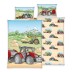 Organiskās kokvilnas flaneļa gultas veļa Tractor, 100x135, 40x60 cm||TavsSapnis