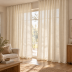 Mērāmi nakts aizkari Natural Linen, augstums 295 cm||TavsSapnis