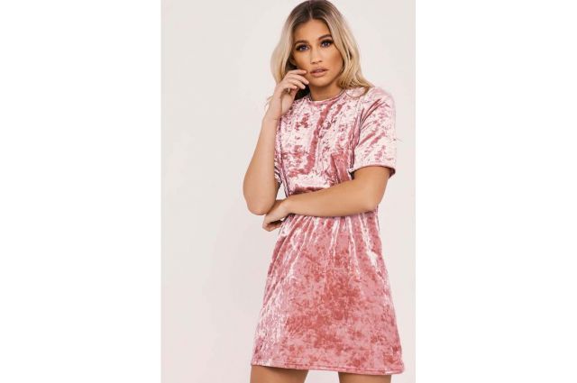 Plāns samts ar burzījuma efektu Old Pink|Satininės paklodės|TavsSapnis