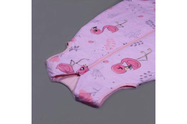 Guļammaiss ar divpusēju rāvējslēdzēju Rozā flamingo||TavsSapnis