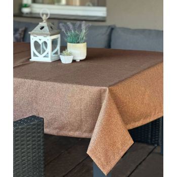 Āra galdauts ar UV aizsardzību Linen Brown, 155x190 cm|Mājas preces|TavsSapnis