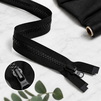 YKK rāvējslēdzējs 70 cm (melns)|Audumi|TavsSapnis