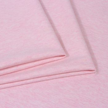 Cilpiņu trikotāža gaiši rozā melanža|Audumi|TavsSapnis