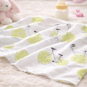 Flaneļa siekalu dvielis Citronu, 40x40 cm|Gultas veļa mazuļiem|TavsSapnis