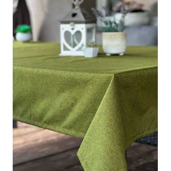 Āra galdauts ar UV aizsardzību Linen Green, 155x210 cm|Mājas preces|TavsSapnis
