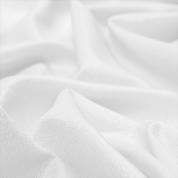 Spīdīgs krāšņs audums Barbie White|Audumi|TavsSapnis