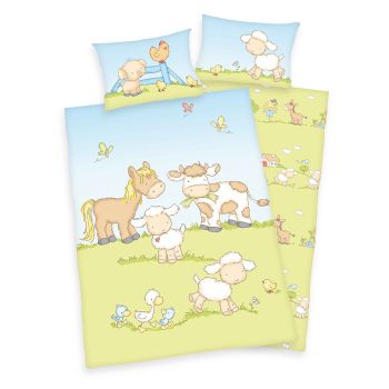 Premium gultas Happy Farm, 100x135, 40x60 cm|100x135 cm|TavsSapnis