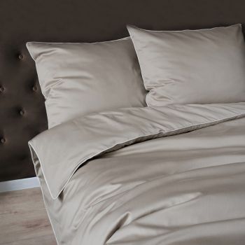 Pure Collection mako satīna gultasveļa Beige, 200x220, 70x80 cm|200 x 220 cm|TavsSapnis