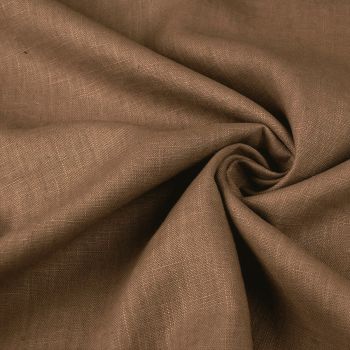Mīksts mazgāts lins Mokka Brown|Audumi|TavsSapnis