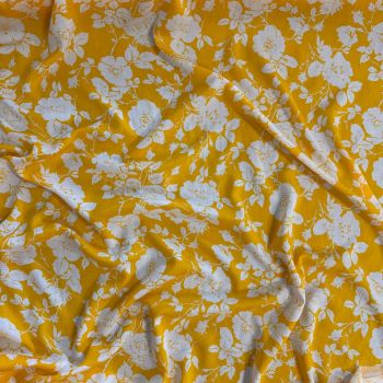 Plāns viskozes audums kleitai Flowery|Audumi|TavsSapnis