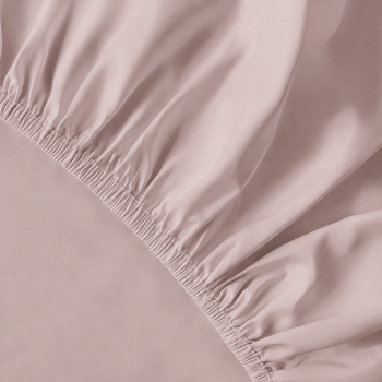 Pure Collection satīna palags ar gumiju POWDER PINK, 200x220 cm|Gultas veļa|TavsSapnis