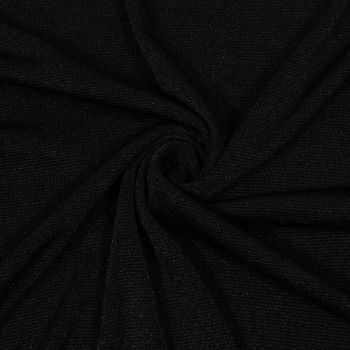 Lieliska sintētiskā trikotāža Black|Audumi|TavsSapnis