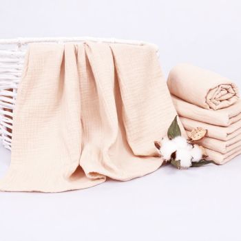 Muslīna autiņš Cream, 65x80 cm|Gultas veļa mazuļiem|TavsSapnis