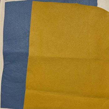 Ista āda (gaiši zils+dzeltens krāsa), 2 gab. 0.24x0.33m|Audumi|TavsSapnis