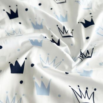 Kokvilnas audums gultasveļai (audekls), Kroņi|Audumi|TavsSapnis