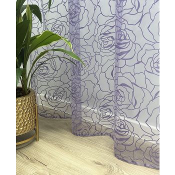 Šūts dienas aizkars ar cilpiņām Rose|Aizkari|TavsSapnis