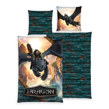 Gultasveļas komplekts Dragons, 135x200, 80x80 cm|Bērnu gultas veļa|TavsSapnis