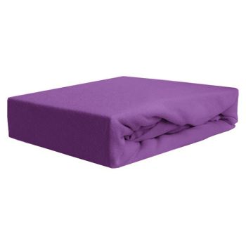 Frotē palags ar gumiju Exclusive, violets, 160x200 cm|Gultas veļa|TavsSapnis