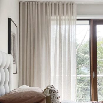 Mērāmi dienas aizkari Nordic Ivory, augstums 320 cm|Aizkari|TavsSapnis