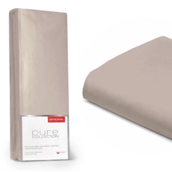 Pure Collection satīna palags ar gumiju TAUPE, 140x200 cm|Gultas veļa|TavsSapnis