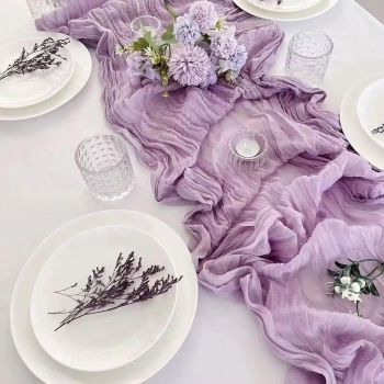 Galda celiņš Gauze Lilac, 90x180 cm|Mājas preces|TavsSapnis